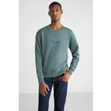 GRIMELANGE OLIVE Basic Regular Green Single Sweatshirt