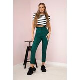 Kesi Creased trousers dark green | shoptok.hr