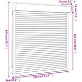  Roletna Bijeli 130 x 140 cm Aluminij i poliuretan | shoptok.hr