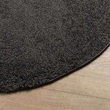  Košata preproga moderna antracit Ø 120 cm | Shoptok.si