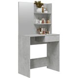  Toaletni stolić s ogledalom siva boja betona 74,5 x 40 x 141 cm | shoptok.hr