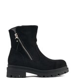 Shelvt Women's black ankle boots with a decorative zipper | Shoptok.si