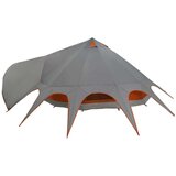  Teepee šotor s streho Siva in oranžna 600 x 600 x 347 cm, (5000091134) | Shoptok.si