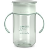 Suavinex Wonderland 360&amp;deg; Trainer Cup &amp;scaron;alica za učenje pijenja s ručkama 12 m+ Green 340 ml Slike