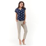 Awama Woman's Blouse A215 Navy Blue Cene