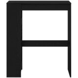  Barski stol s policama Crni hrast 90x40x103,5 cm Konstruirano drvo | shoptok.hr