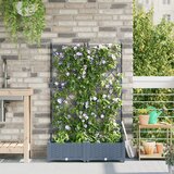 vidaXL Baštenske saksije Svjetlosiva Plastika 80 x 40 x 125.5 cm Cijene