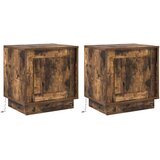  Noćni ormar 2 pcs Dimljeni hrast 44 x 34,5 x 45 cm | Eponuda.com
