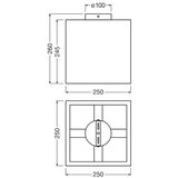 Ledvance plafonsko svetlo decor cardboard 1xE27/15W/230V 25x25 cm | Eponuda.com