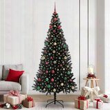 vidaXL Božično drevo med 300 LED z stojalom Črna 240 cm PVC | Shoptok.si