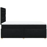 Krevet box spring s madracem crni 120 x 190 cm od tkanine Slike