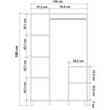 Hanah home ormar leva hedera jungle | ePonuda.com