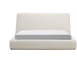 Kave Home Bež oblazinjena zakonska postelja brez letvenega dna 160x200 cm Martina – | Shoptok.si