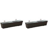  Ograda 2 pcs 80 x 17 x 17 cm Metal | shoptok.hr