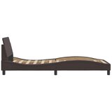  Okvir za krevet Dover tamnosmeđi 80x200 cm od tkanine | shoptok.hr