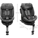 Kinderkraft autosjedalica XRIDER 2 i-Size 0-36 kg (40-150 cm) 360, siva | shoptok.hr