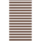 vidaXL Zebra zavesa rjava 130x230 cm širina blaga 125,9 cm poliester, (5000298223) | Shoptok.si