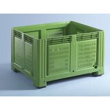  Velik zaboj, prostornina 680 l, stranice z luknjami, 4 noge za uvoz | Shoptok.si