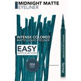 Flormar Midnight Matte Eyeliner črtalo za oči v obliki flomastra z mat učinkom odtenek 04 Green 1 ml | Shoptok.si