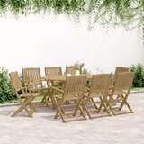  Zložljivi vrtni stoli 8 kosov 54,5x58x90 cm trdna akacija | Shoptok.si