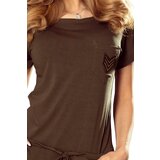 Numoco 196-3 Sports dress with short sleeves and a pocket - KHAKI | shoptok.hr