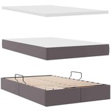 Krevet s od storage s madracem Siva 120 x 190 cm Lažna koža | shoptok.hr