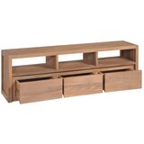 Furnova TV omarica trdna tikovina z naravnim finišem 120x30x40 cm, (21924891) | Shoptok.si