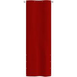 Balkonski zastor crveni 80 x 240 cm od tkanine Oxford | shoptok.hr