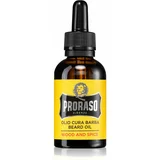 Proraso Wood & Spice Beard Oil olje za brado z lesno-začinjenim vonjem 30 ml