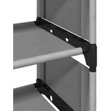  Stalak za cipele 4 razine sivi 54x28x55 cm netkana tkanina Slike