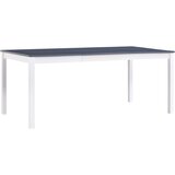 In Jedilna miza bela in siva 180x90x73 cm borovina Cene