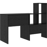 vidaXL Stol Crni hrast 131.5 x 50 x 106.5 cm Konstruirano drvo | shoptok.hr