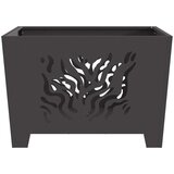 vidaXL Crno Hladno valjani čelik 60 x 60 x 40 cm Izdržljivo Ognjište | shoptok.hr