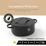  BE Living Posuda za kuhanje s poklopcem Essential Black 24 cm | shoptok.hr