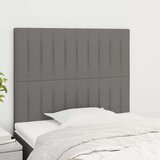  Posteljno vzglavje 2 kosa temno sivo 90x5x78/88 cm blago, (20793039) Cene