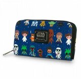 Loungefly Star Wars Char Cutesy Aop Zip Around novčanik Slike