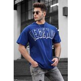 Madmext Printed Navy Blue Oversize T-shirt 5393 | Shoptok.si