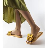  Yellow flip-flops with a bow Tachel | Shoptok.si