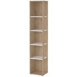 Tvilum Bijela/u prirodnoj boji biblioteka u dekoru hrasta 41x205 cm Sign – | shoptok.hr