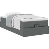 vidaXL otomanski okvir kreveta s madraca tamnosivi 90x200cm od tkanine | shoptok.hr