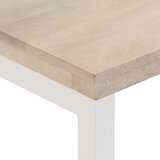  Konzolna mizica rjava 110x35x76 cm trden mangov les in železo, (21242671) | Shoptok.si