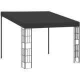 vidaXL Paviljon za namestitev na steno 3x3 m antraciten iz blaga | Shoptok.si