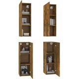 TV ormarići 4 kom dimljeni hrast 30,5x30x90cm konstruirano drvo | shoptok.hr