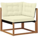  Set vanjskih sofa 7 kom. Prirodna i krem Čvrsto drvo akacije | shoptok.hr