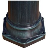 vidaXL Vrtna stupna svjetiljka 230 cm tamnozelena/crna aluminijska | shoptok.hr