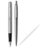 Parker Pisalni set Jotter Duo CT, FP+BP, srebrni | Shoptok.si