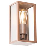QAZQA Industrijska stenska svetilka rjasto rjava 26 cm IP44 - Charlois Cene