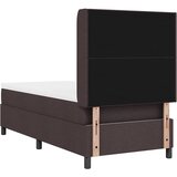  LED Box Spring Krevet Tamno smeđa 80 x 200 cm tkanina | shoptok.hr