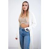 Kesi Włoski Cardigan with pockets and sleeve patch ecru | Shoptok.si