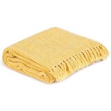 vidaXL Odeja iz bombaža 160x210 cm gorčično rumena | Shoptok.si